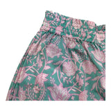 Saint Barth Short Tinta Unita con Stampa Fantasia per Bambina ILLYJR VERDE SAINT BARTH 