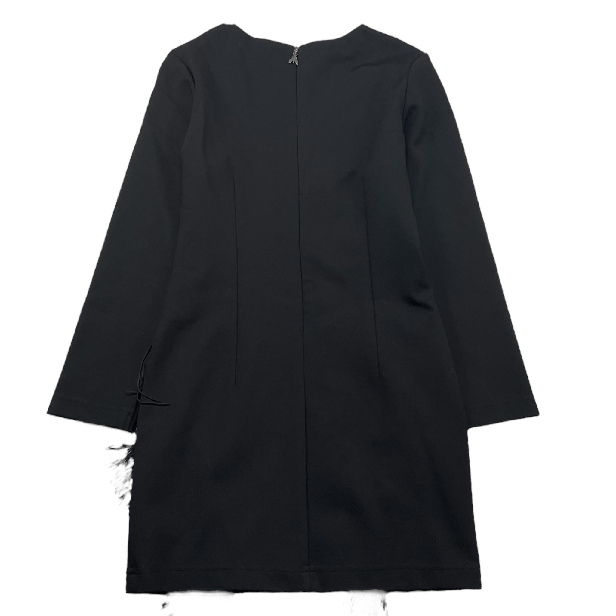 PATRIZIA PEPE abito manica lunga tinta unita con frange Nero per Bambina 7A0515 NERO PATRIZIA PEPE 