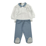 Marlu' Completo 2 Pezzi Shirt-Ghettina per Neonato EL5751 BIANCO MARLU' 