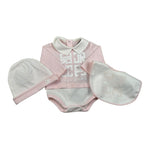 John Richmond Body Manica Lunga Tinta Unita con Cappello per Neonata RLP26002TUA ROSA JOHN RICHMOND 