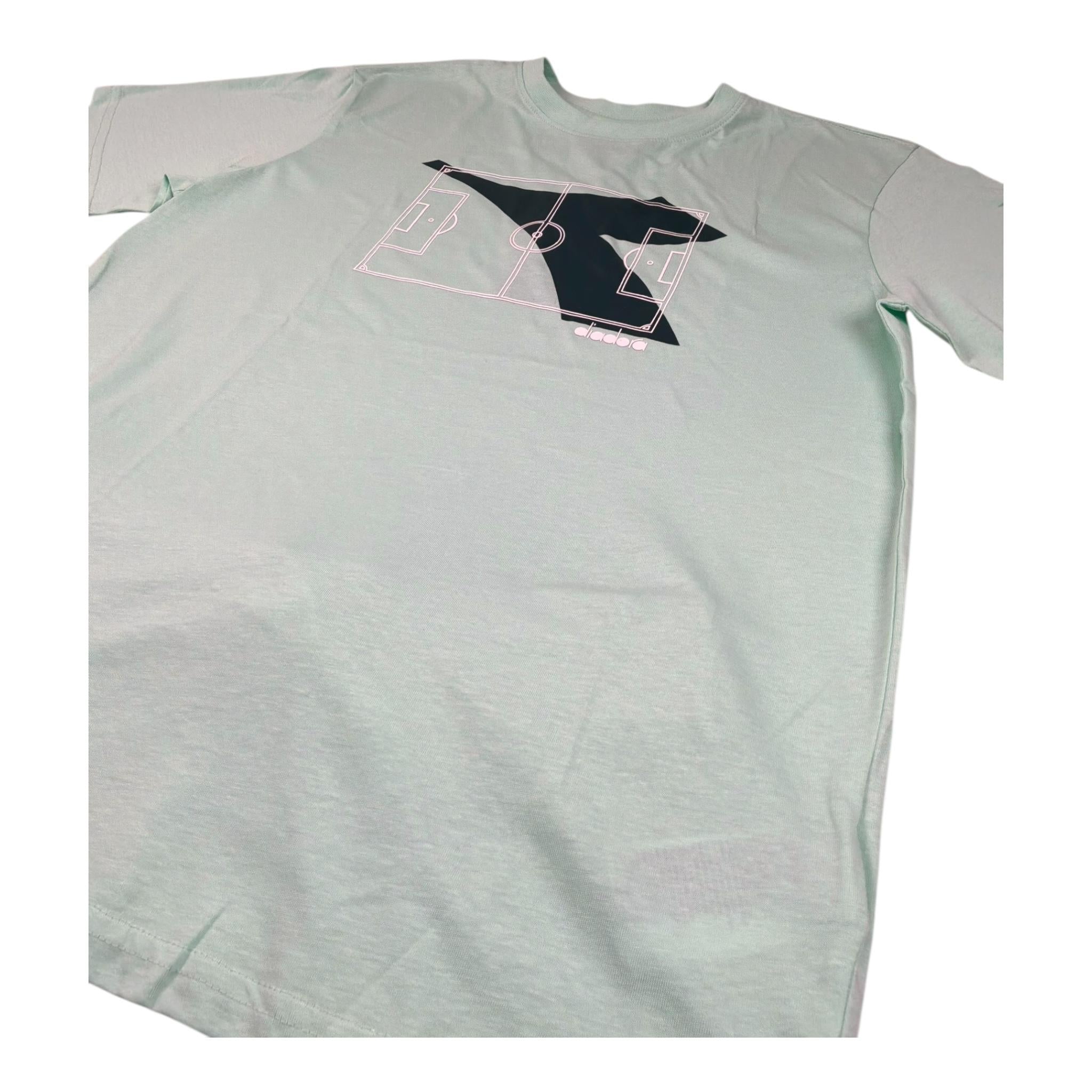 Diadora Completo 2 Pezzi T-Shirt-Leggins Bermuda Bicolore per Bambino 102181710 VERDE DIADORA 