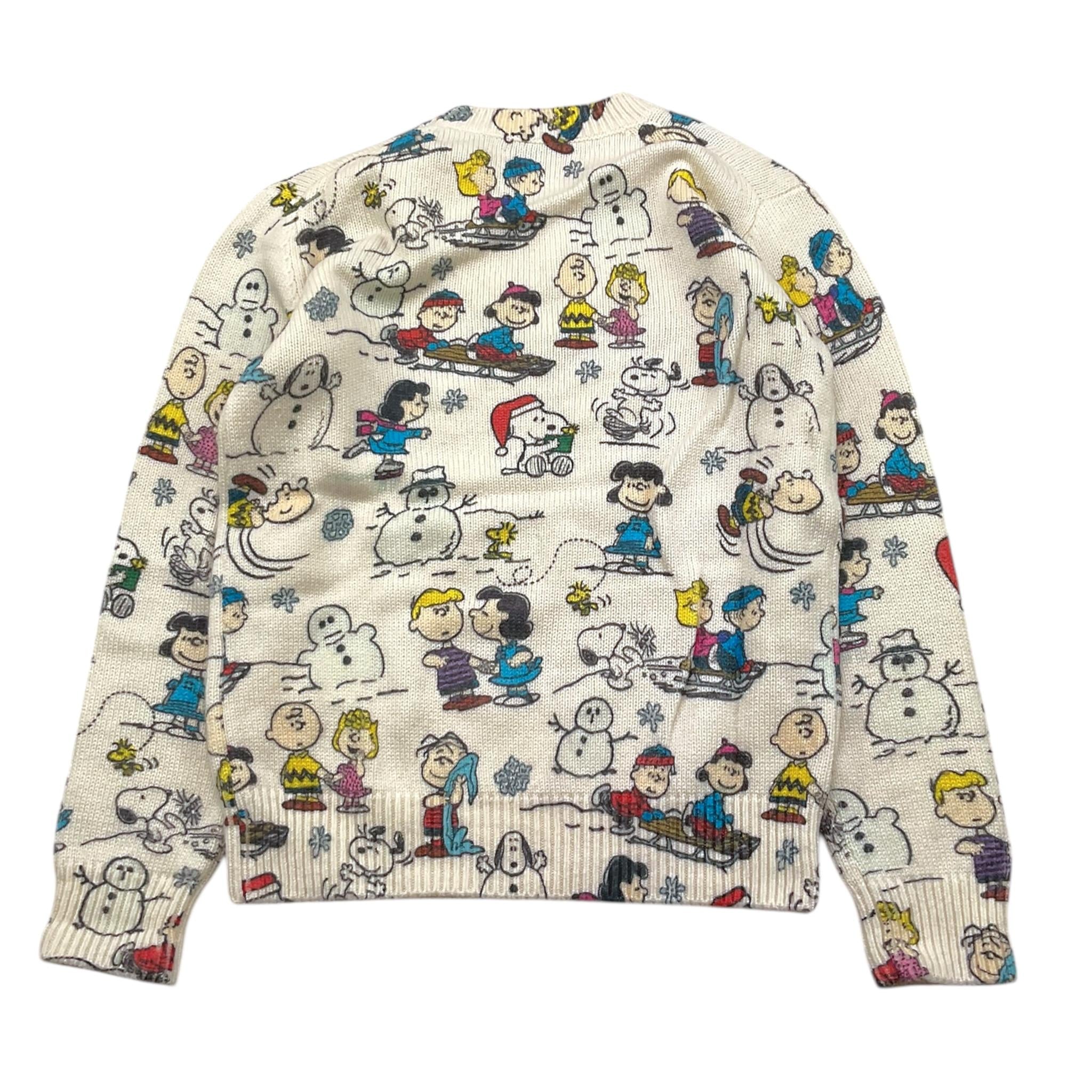 SAINT BARTH maglia girocollo tinta unita con stampa Beige per Bambino PEANUTSSNO BEIGE SAINT BARTH 