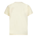 Moncler T-Shirt Girocollo Tinta Unita con Logo per Bambino 8C00005 GIALLO MONCLER 
