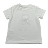 Per Te T-Shirt Girocollo Tinta Unit con Stampa per Bambino 341186J BIANCO PER TE 