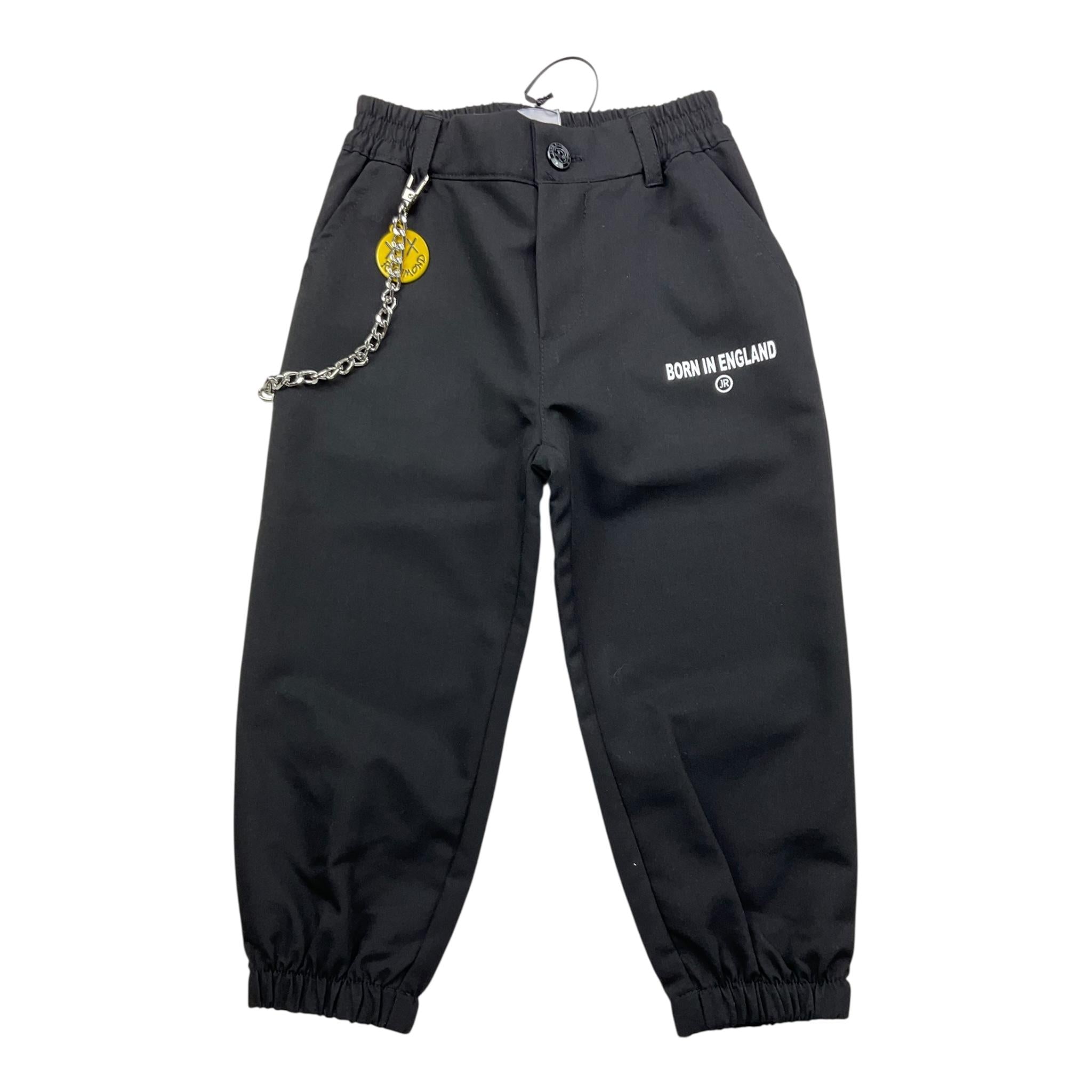 JOHN RICHMOND pantalone tinta unita con elastico in vita Nero per Neonato RIA24043PA NERO JOHN RICHMOND 