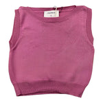 Simonetta Gilet In Maglia Tinta Unita per Bambina SU9A22 VIOLA SIMONETTA 