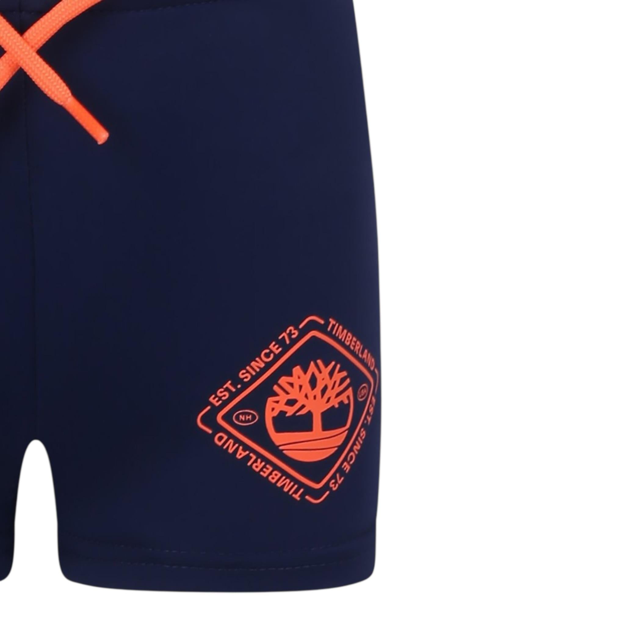 Timberland Costume Tinta Unita con Stampa per Bambino T60476 BLU TIMBERLAND 