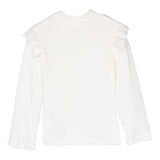 MONNALISA shirt tinta unita con rouches Panna per Bambina 31D623J PANNA MONNALISA 