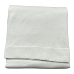 Scaldacuore Coperta Tinta Unita con Ricami per Neonata PS16 BIANCO SCALDACUORE 