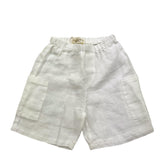 Babe & Tess Short Tinta Unita con Elastico In Vita per Neonata 24518180N BIANCO BABE & TESS 