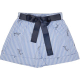Liu Jo Short Tinta Unita con Fantasia A Righe per Neonata KA5143NXX AZZURRO LIU JO 