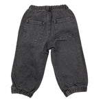 IL GUFO jeans tinta unit con elastico in vita Nero per Neonato A24PL427J0048N NERO IL GUFO 