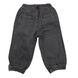 IL GUFO jeans tinta unit con elastico in vita Nero per Neonato A24PL427J0048N NERO IL GUFO 
