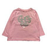 Guess Shirt Girocollo Tinta Unita con Logo per Neonata A5RI01K6YW4 ROSA GUESS 