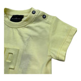 John Richmond T-Shirt Girocollo Tinta Unita con Logo per Neonato RIP26008TS GIALLO JOHN RICHMOND 