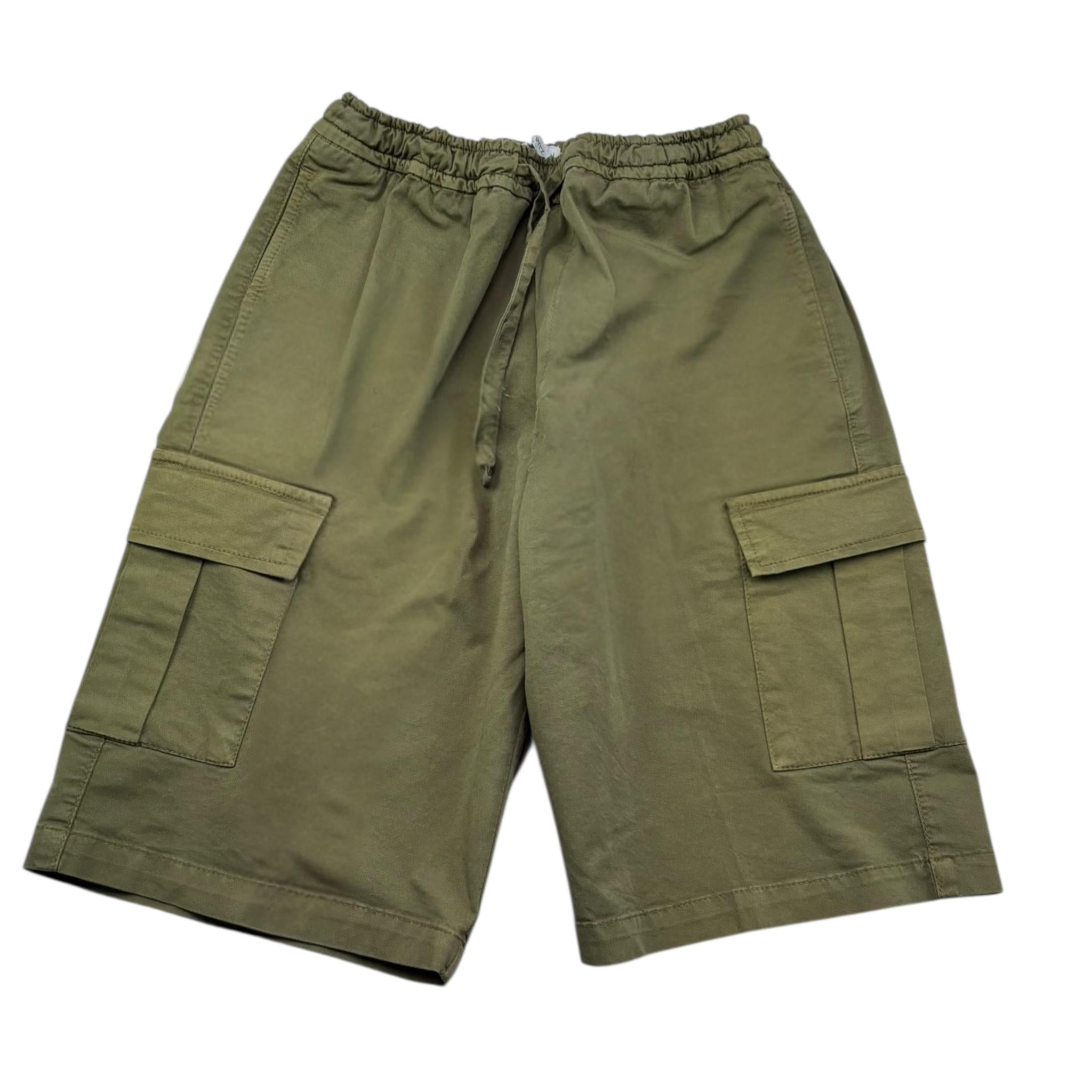 Manuel Ritz Bermuda Tinta Unita con Elastico In Vita per Bambino MR3008X VERDE MANUEL RITZ 