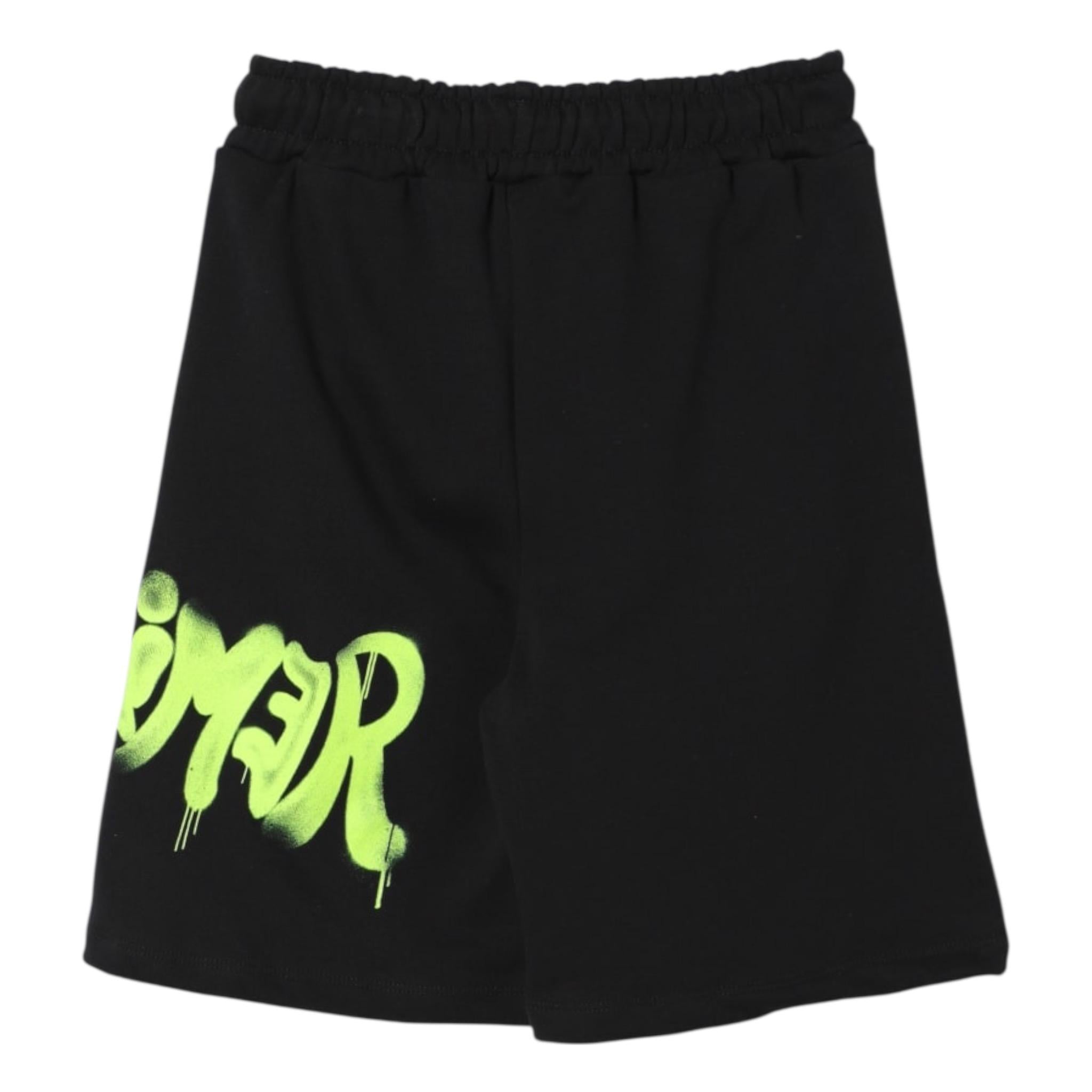 Disclaimer Bermuda tinta unita Cn Logo Nero per Bambino 25EDK58420XX NERO DISCLAIMER 