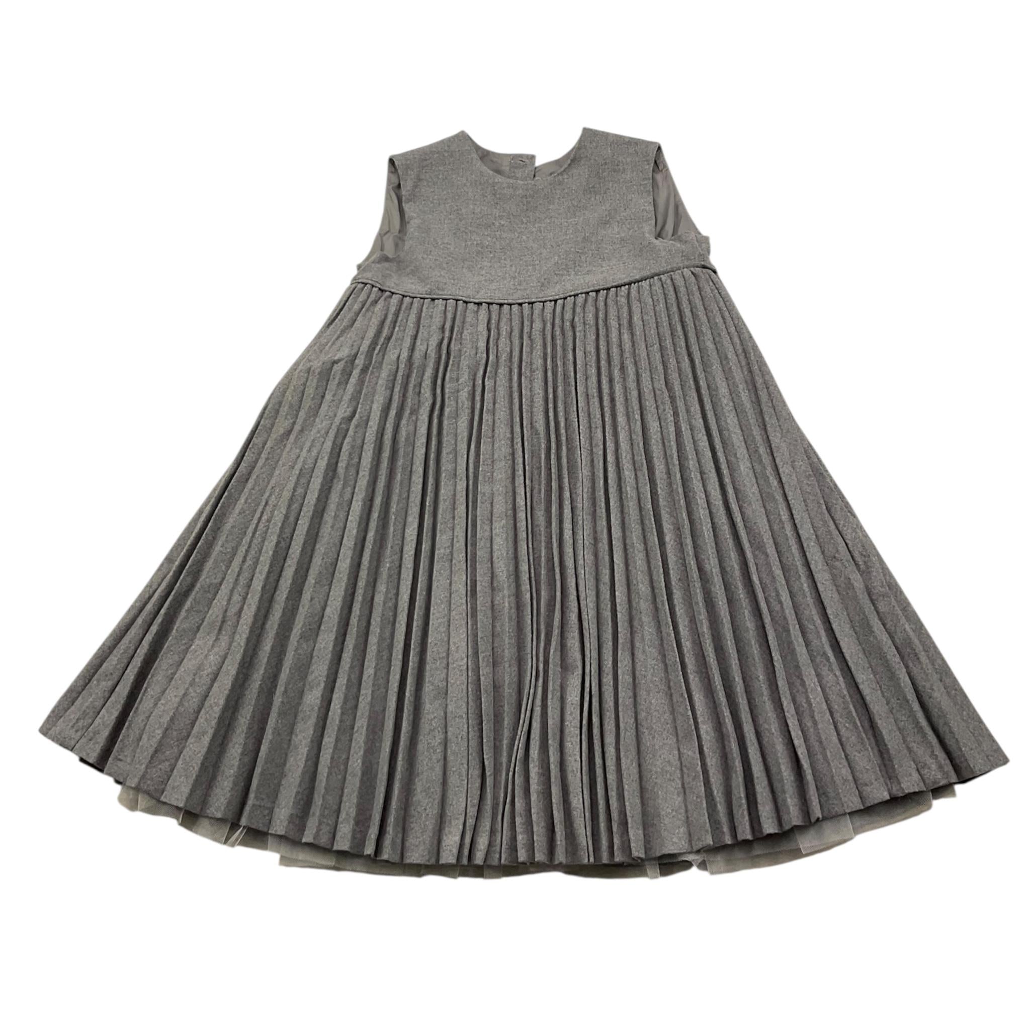 IL GUFO abito giromanica tinta unita Grigio per Bambina ABGL GRIGIO IL GUFO 