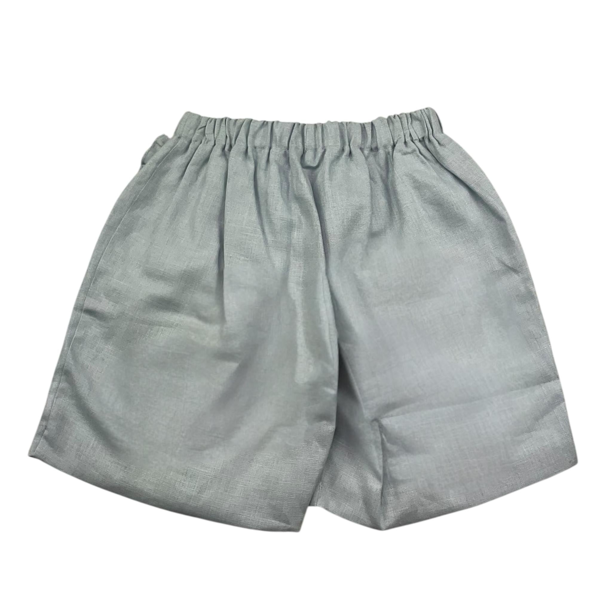 La Stupenderia Short Tinta Unita con Elastico In Vita per Bambina TJBR74 AZZURRO LA STUPENDERIA 