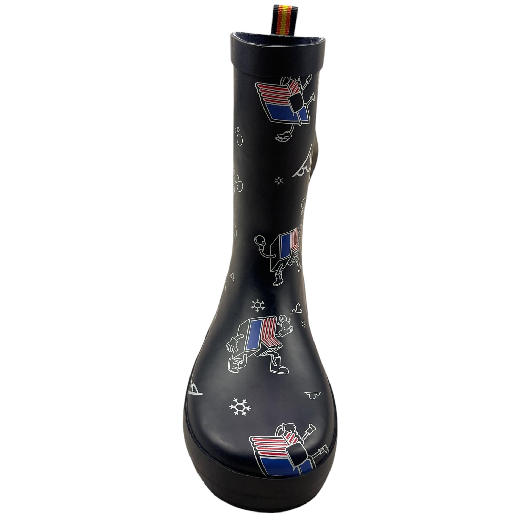 K-WAY stivali impermeabili tint unita con loghi Blu per Bambino K3125WW BLU K-WAY 