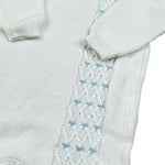 Scaldacuore Tutina Tinta Unita In Maglia per Neonato PS01PE24 BIANCO SCALDACUORE 