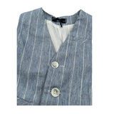 Manuel & Frank Gilet Tinta Unita con Fantasia per Bambino MF5193BX AZZURRO MANUEL & FRANK 