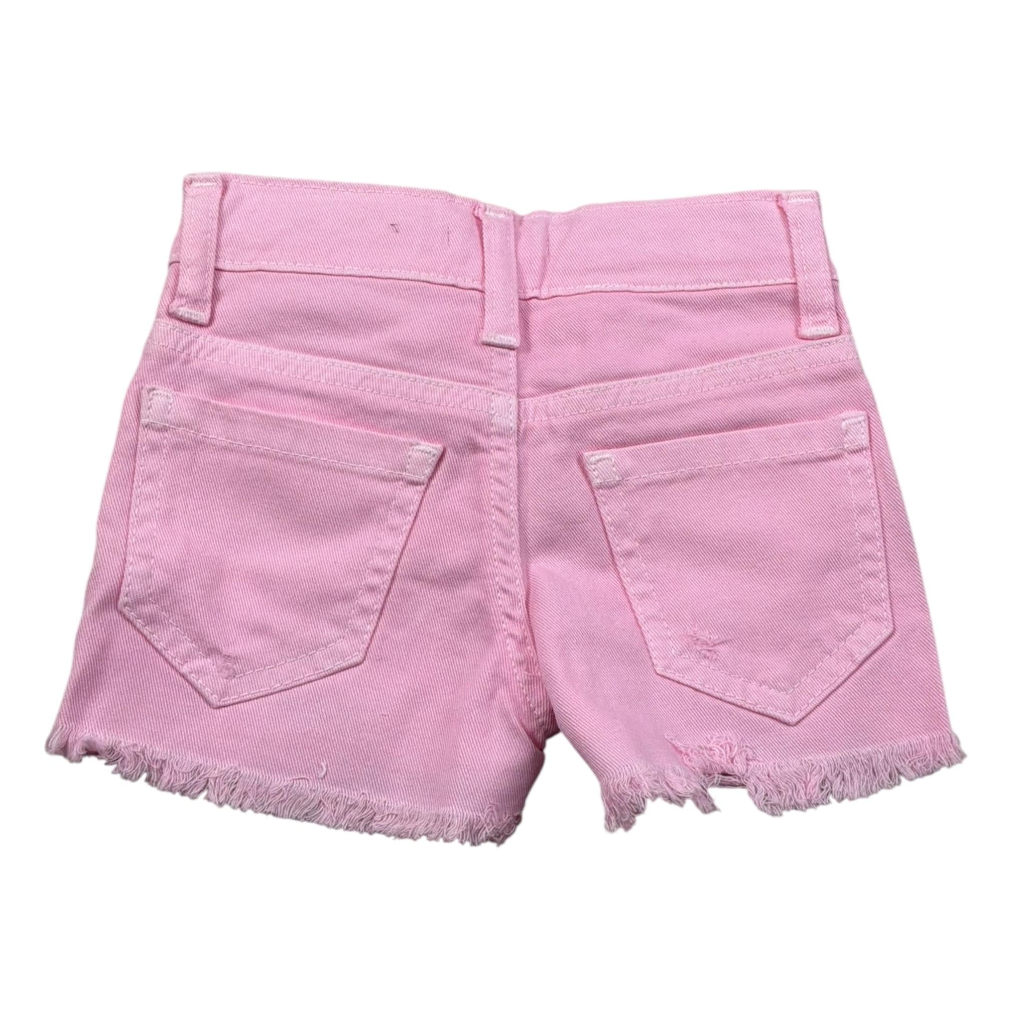 M+E' Short In Denim Tinta Unita per Neonata UE1304 ROSA M+E' 