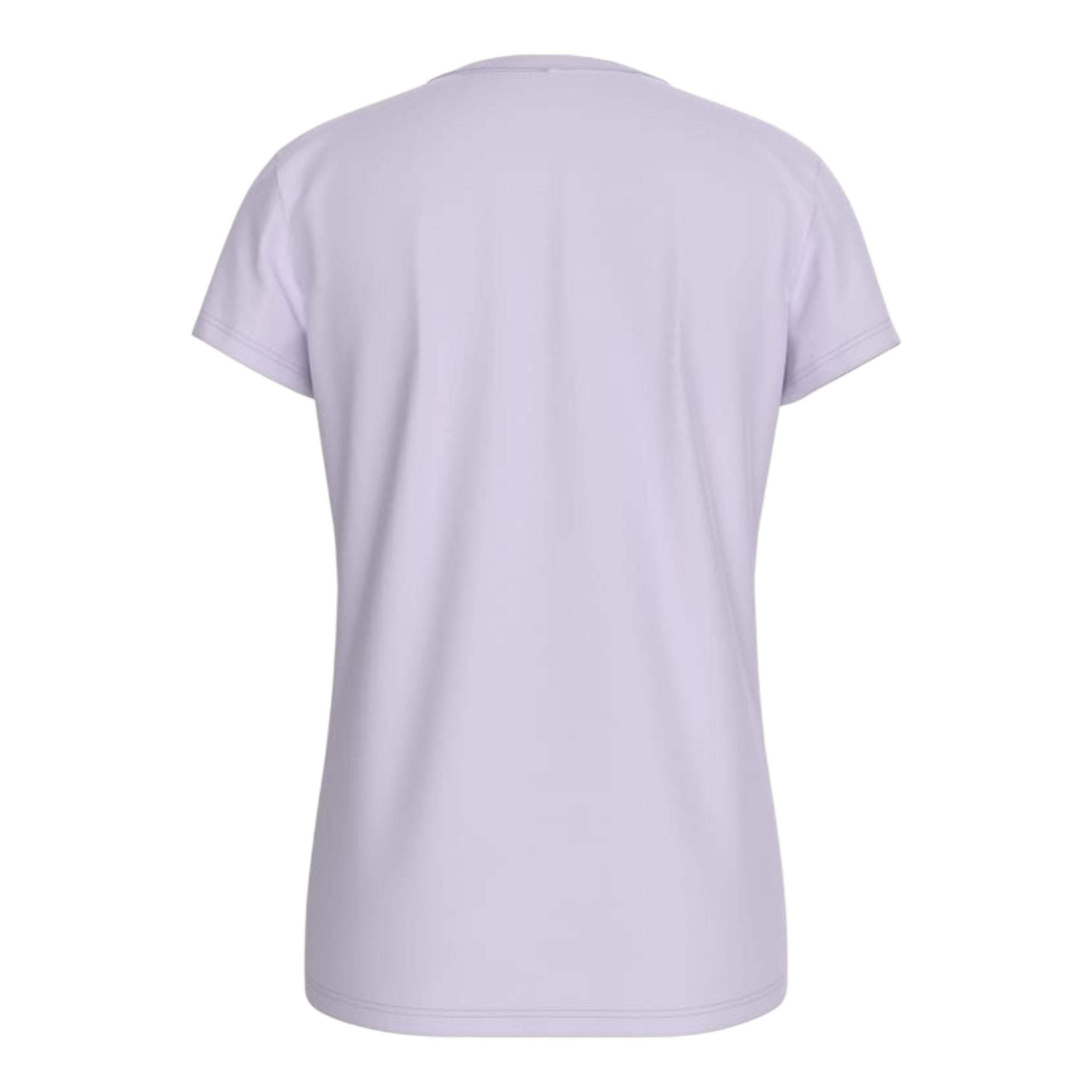 Calvin Klein T-Shirt Girocollo Tinta Unita con Stampa per Bambino IG0IG01470XX LILLA CALVIN KLEIN 