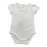 Mayoral Body Mezza Manica Tinta Unita con Colletto per Neonata 1757 BIANCO MAYORAL 