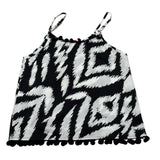 Kaos Top Tinta Unita con Fantasia per Bambina KS204 BIANCO KAOS 