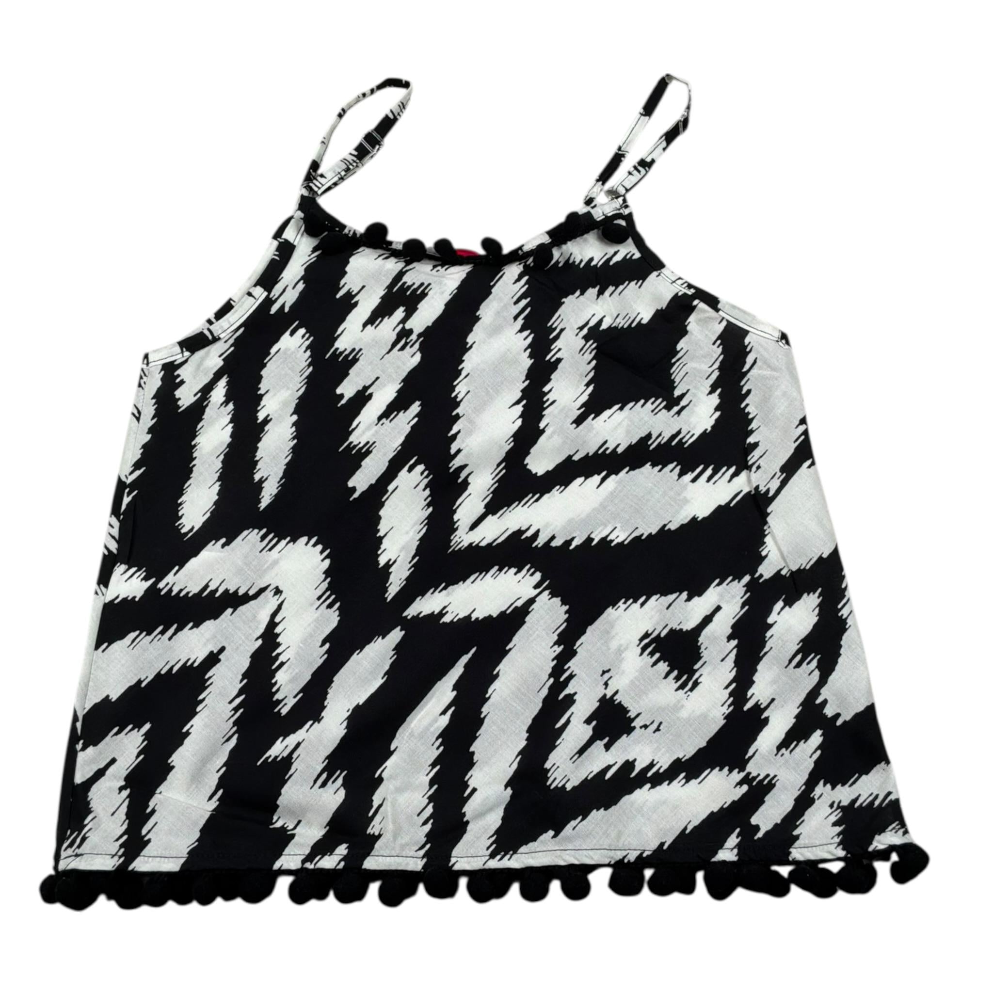 Kaos Top Tinta Unita con Fantasia per Bambina KS204 BIANCO KAOS 