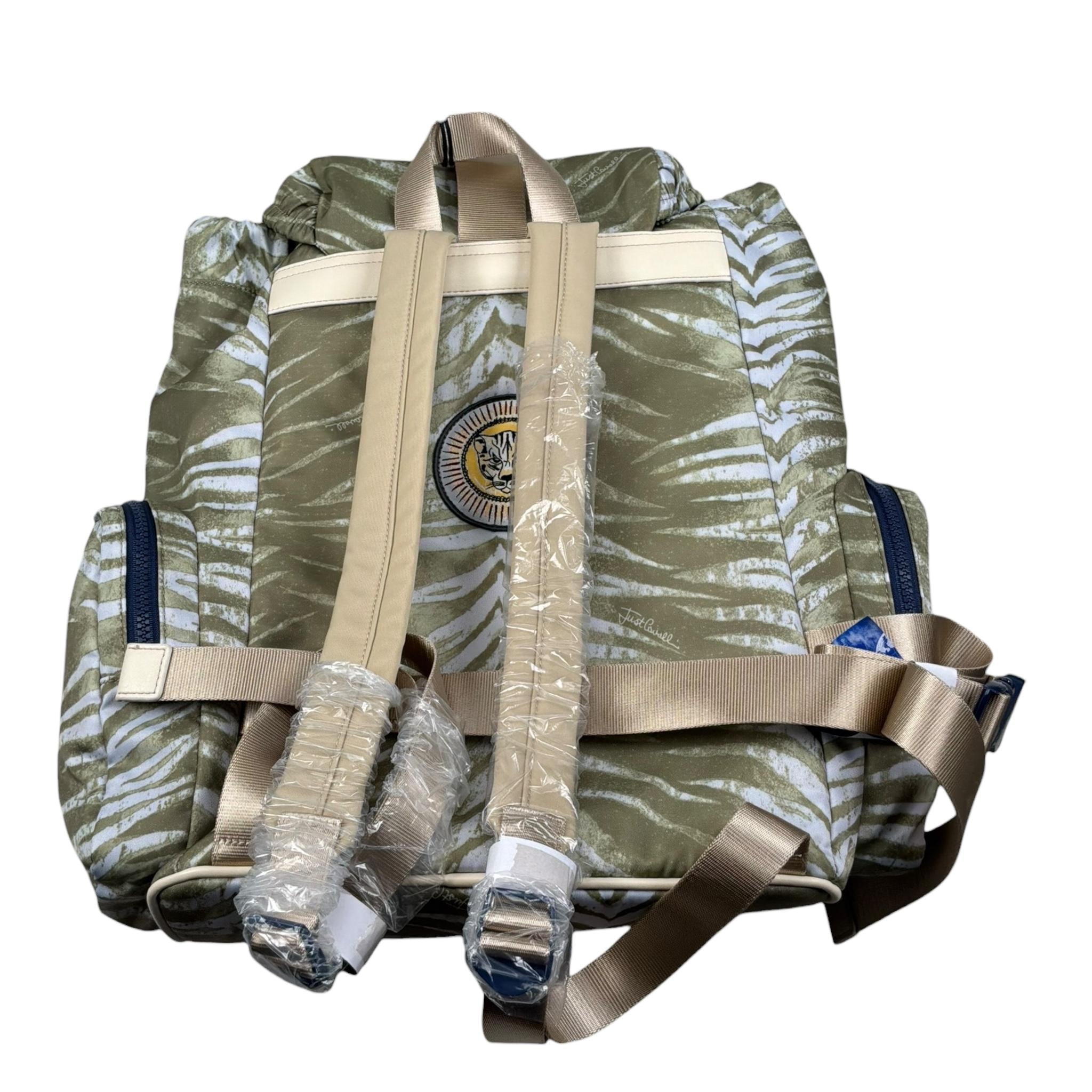 Just Cavalli Zaino Fantasia Zebrata con Zip per Bambino JBP26114ZA VERDE JUST CAVALLI 