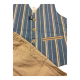 Mai'S Kids Completo 4 Pezzi Camicia-Gilet-Pantalone-Papillon per Bambino RAYAN AZZURRO MAI'S KIDS 