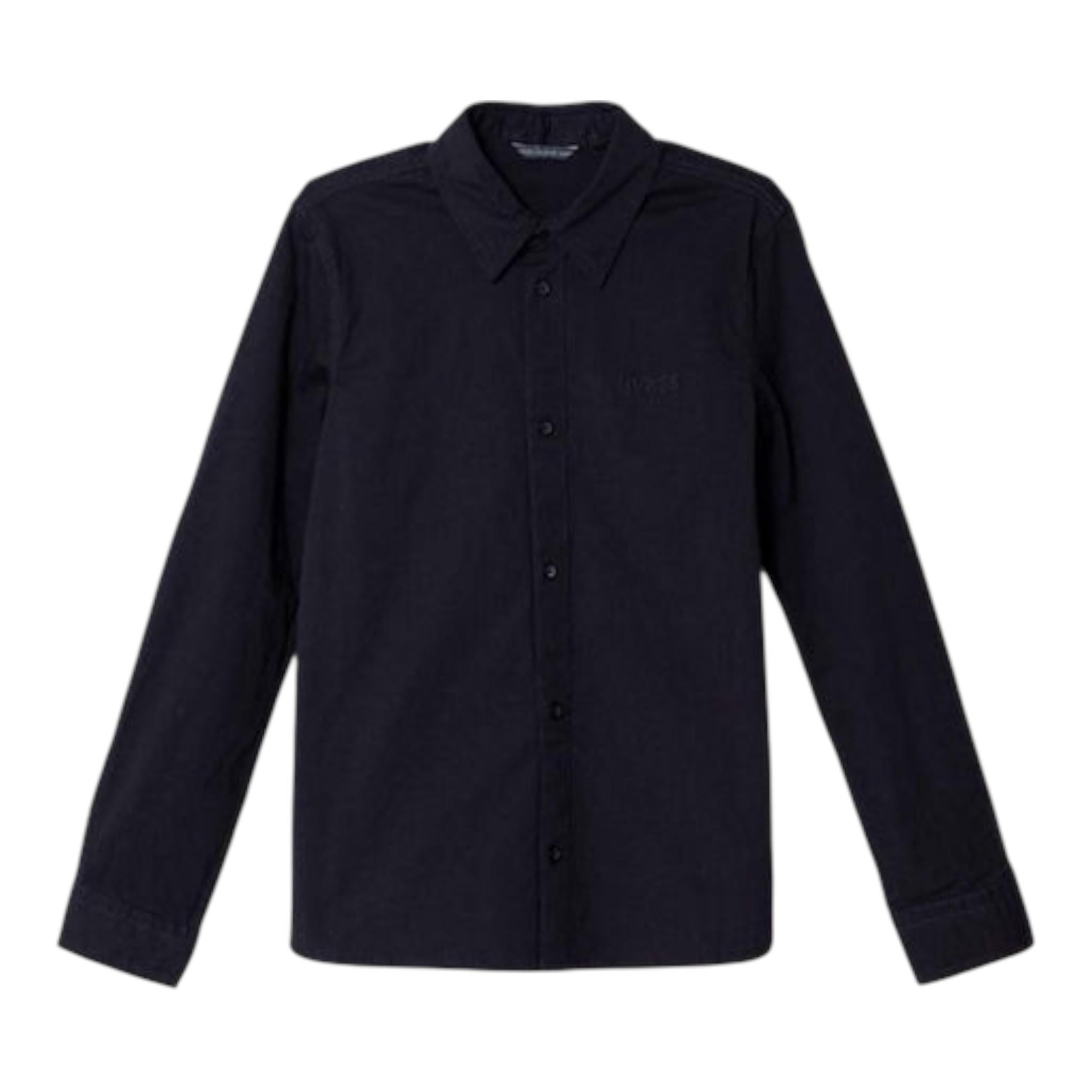 Guess Camicia Tinta Unita Manica Lunga per Bambino L3YH04WE5W0 BLU GUESS 