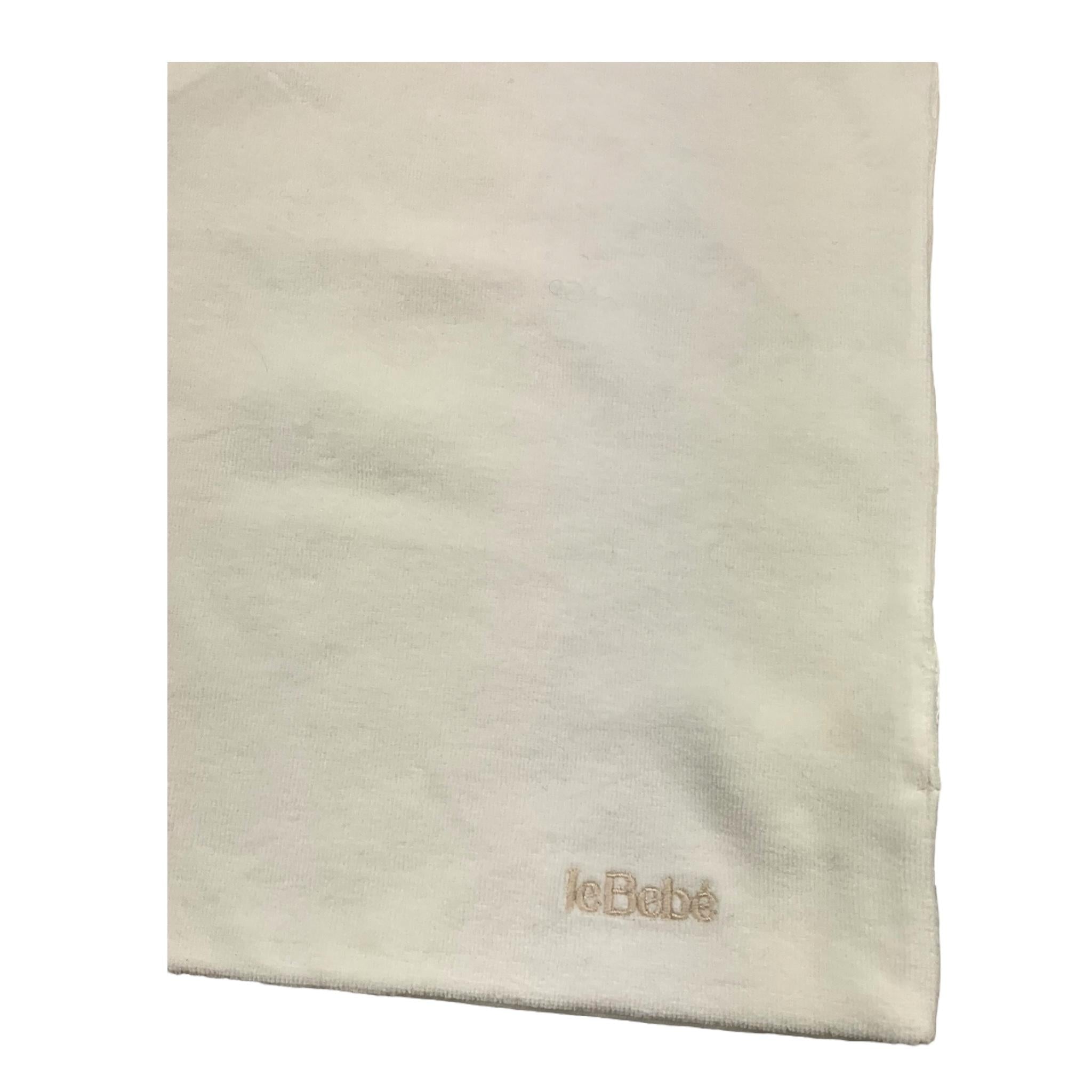 LE BEBE' fazzoletto tinta unita in ciniglia Bianco per Neonato LBG5948 BIANCO LE BEBE' 