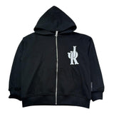 John Richmond Felpa con Zip E Cappuccio Tinta Unita per Bambina RGP26057FE NERO JOHN RICHMOND 