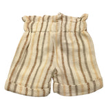 La Stupenderia Short Tinta Unita con Fantasia A Righe per Neonata TJBR72 PANNA LA STUPENDERIA 