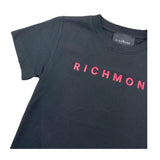JOHN RICHMOND t-shirt girocollo tinta unita cn stampa in contrasto Nero per Bambina RGA25200TS NERO JOHN RICHMOND 