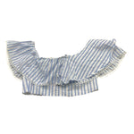Twinset Top Bicolore con Fantasia A Righe per Bambina 251GJ2471 BIANCO TWINSET 