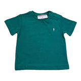 Cesare Paciotti T-Shirt Girocollo Tinta Unita con Stampa per Neonato TSP5155BX VERDE CESARE PACIOTTI 