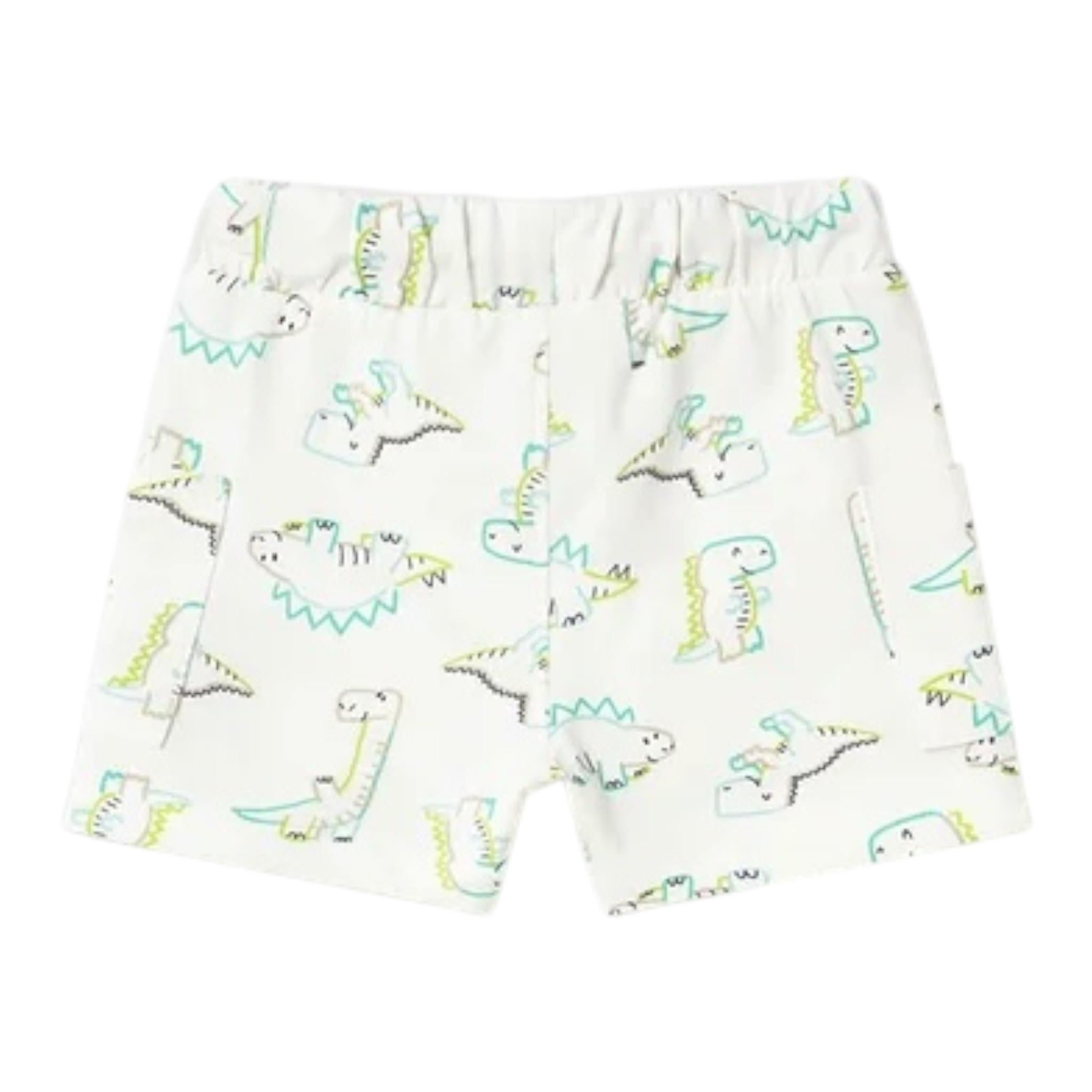 Mayoral Bermuda Tinta Unita con Stampa per Neonato 1244 BIANCO MAYORAL 