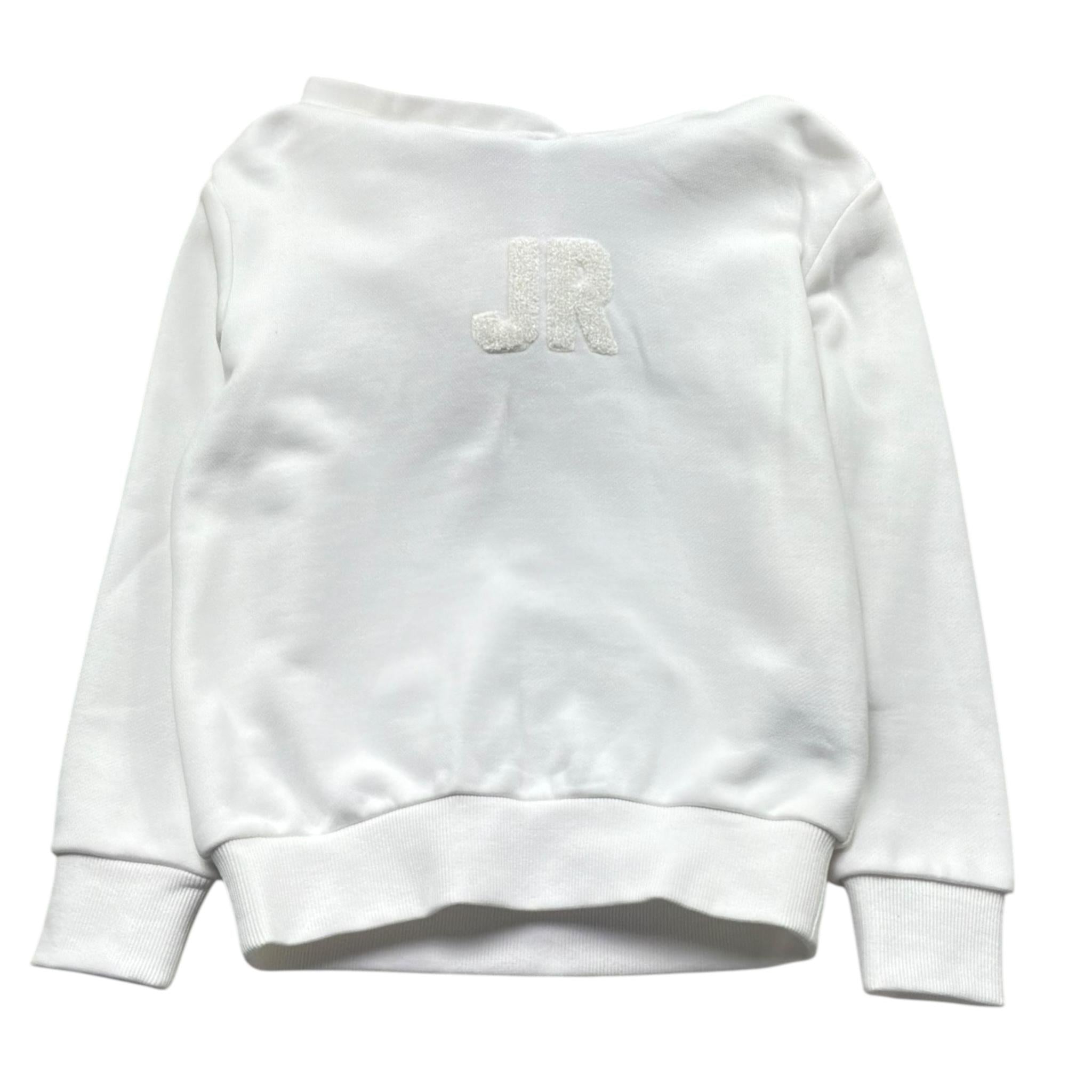 John Richmond Felpa Chiusa con Cappuccio Tinta Unita per Bambino RBP26190FE BIANCO JOHN RICHMOND 