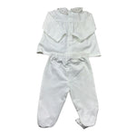 Le Bebe Completo 2 Pezzi Shirt-Ghettina Tinta Unita per Neonata LBG6305 BIANCO LE BEBE 