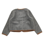 ZHOE & TOBIAH cardigan tinta unita con profili in contrasto Grigio per Bambino WWT6J GRIGIO ZHOE & TOBIAH 