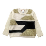 LIU JO maglia girocollo tinta unita con applicazioni Panna per Bambina KF4124J PANNA LIU JO 