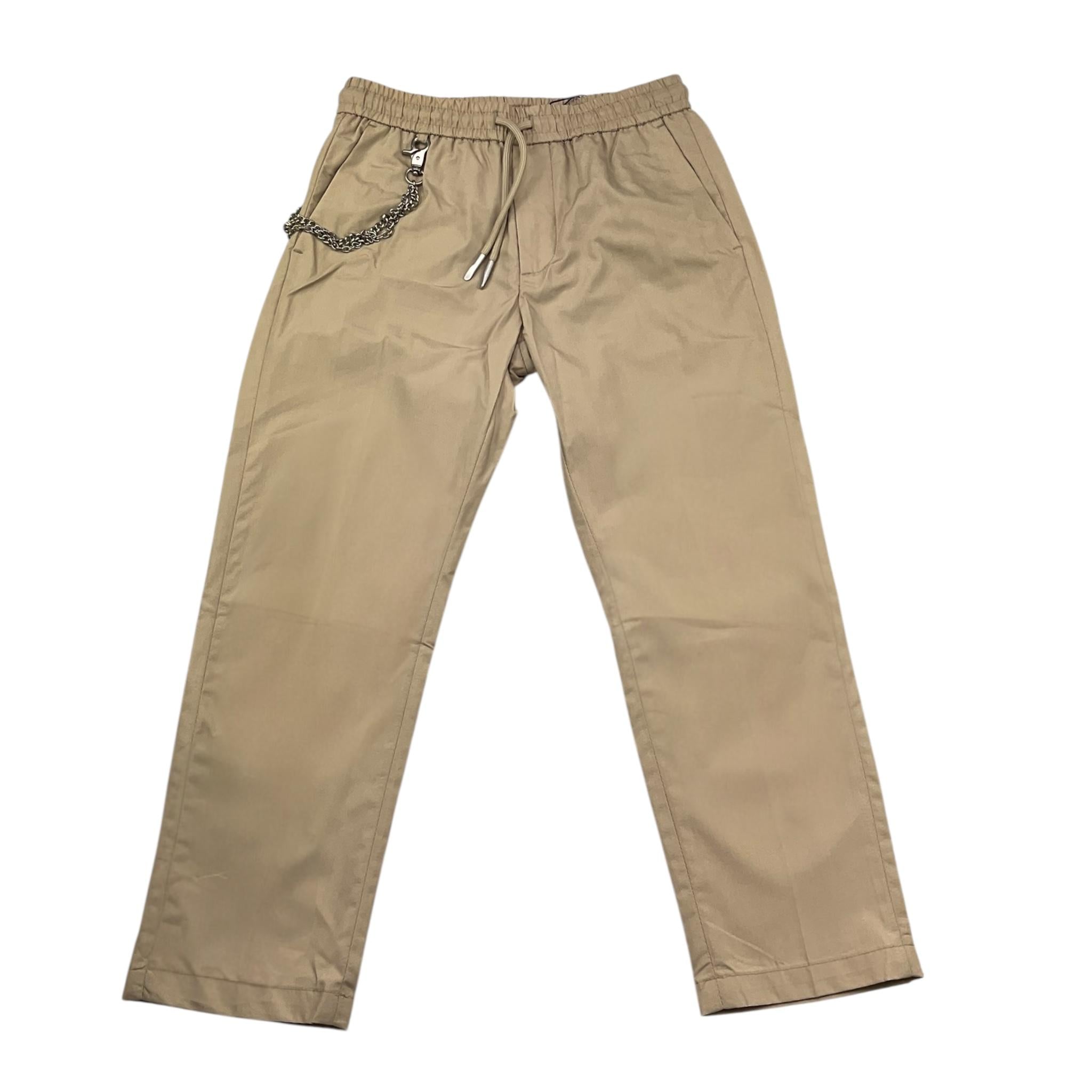 Antony Morato Pantalone Tinta Unita con Elastico In Vita per Bambino MKTR00240 BEIGE ANTONY MORATO 
