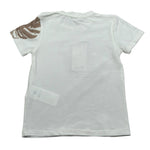 M+E' T-Shirt Girocollo Tinta Unita con Stampe per Neonato UEM0484NX PANNA M+E' 