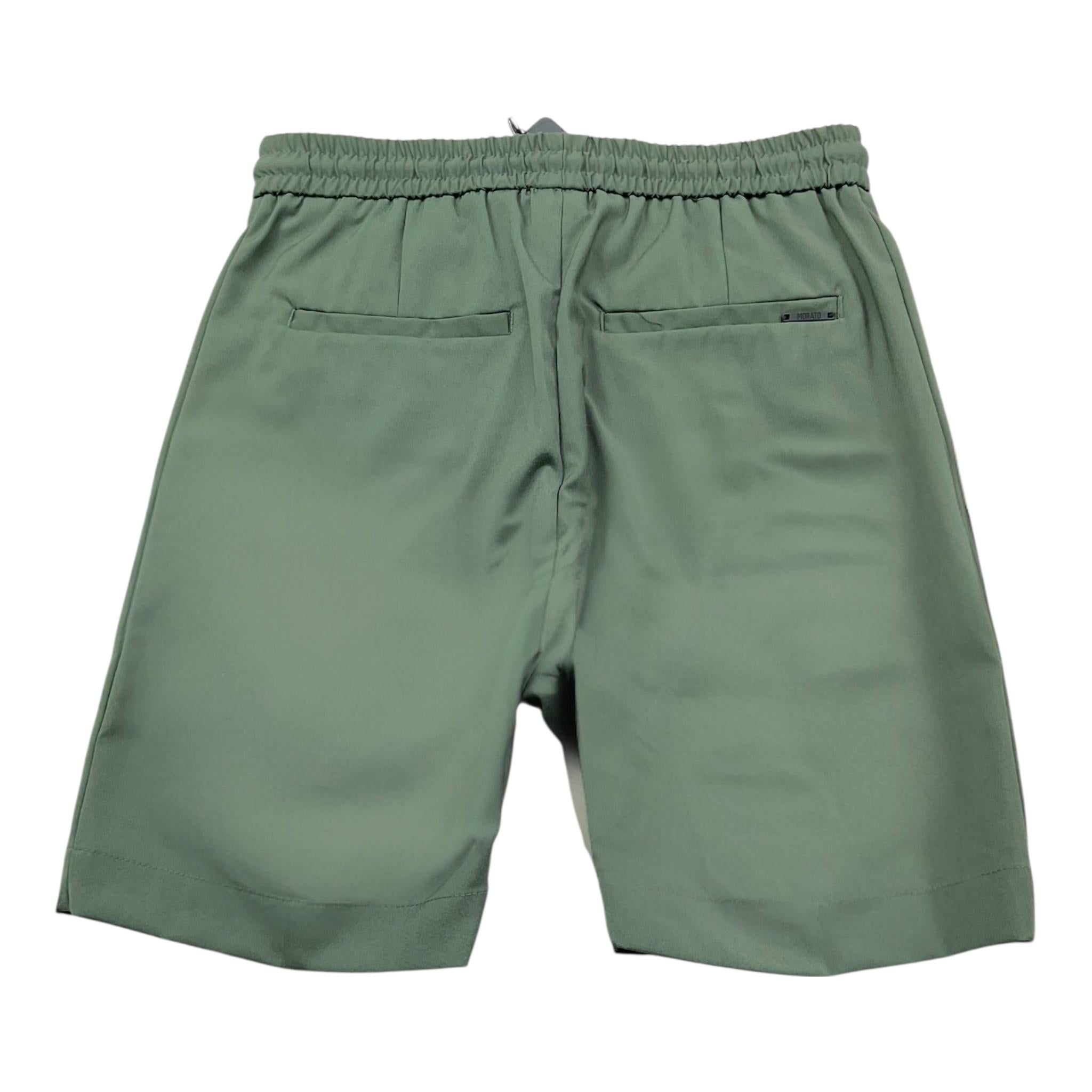 Antony Morato Bermuda Tinta Unita con Elastico In Vita per Bambino MKSH00080 VERDE ANTONY MORATO 