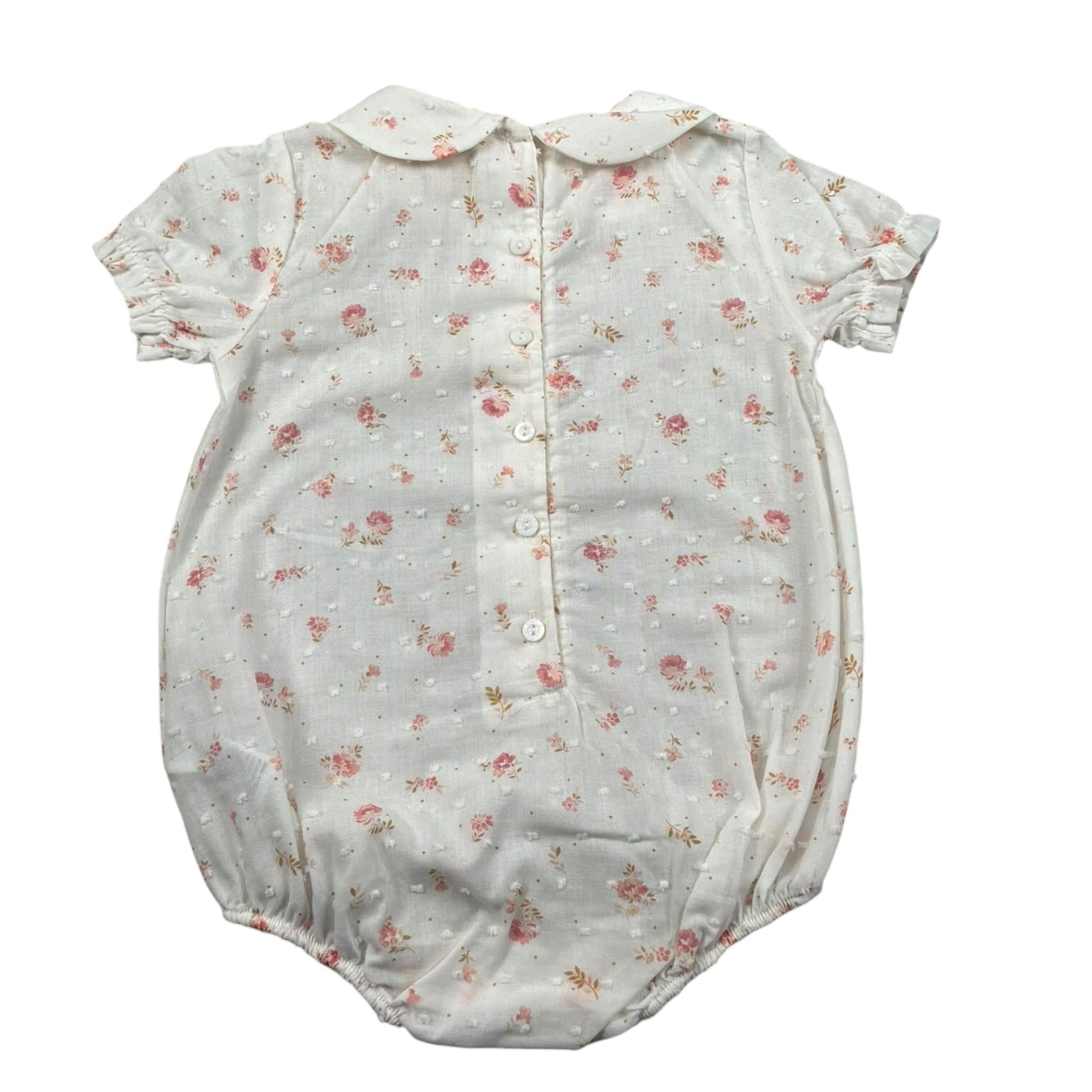 Wedoble Pagliaccetto Mezza Manica Tinta Unita per Neonata V2502716A PANNA WEDOBLE 