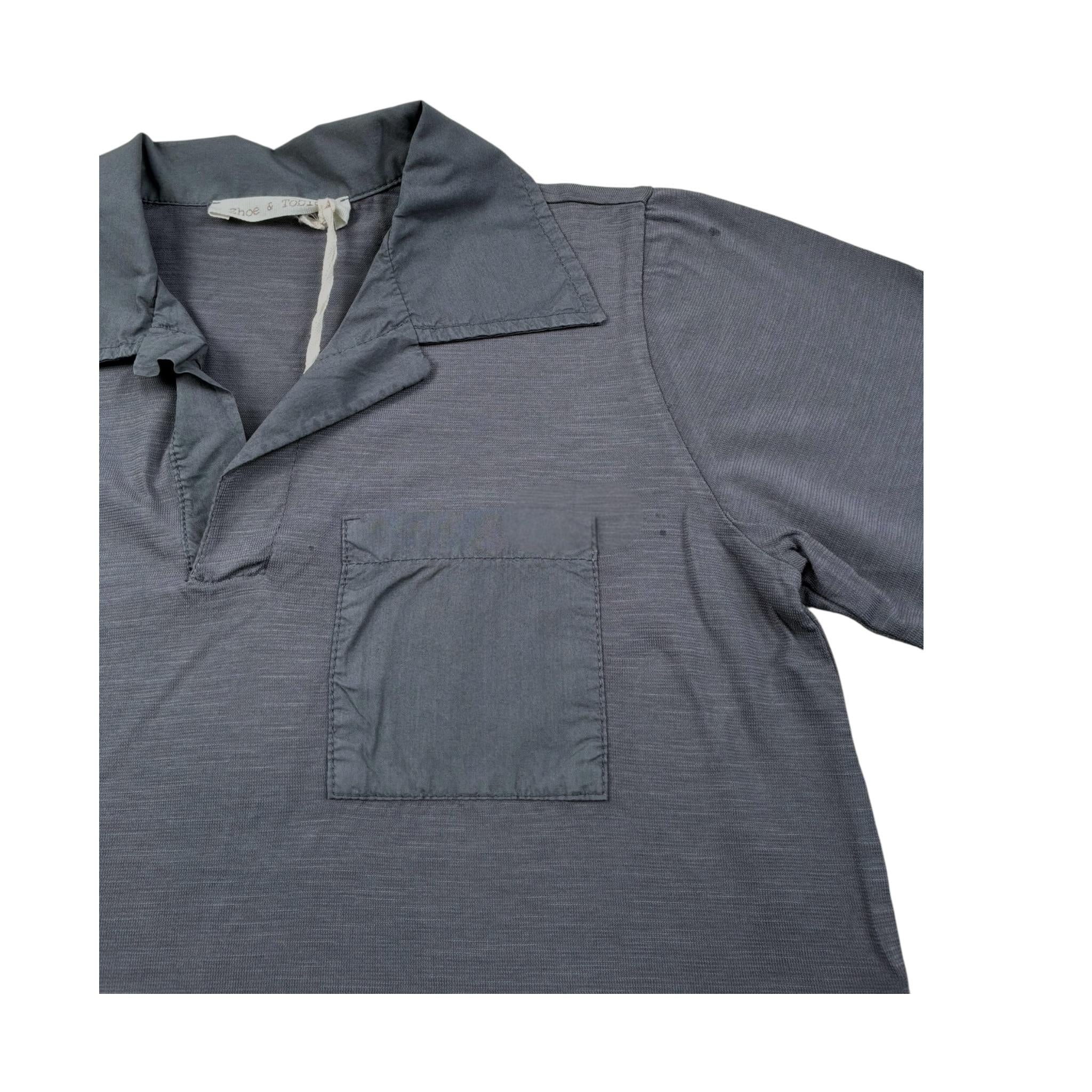 Zhoe & Tobiah Polo Mezza Manica Tinta Unita per Bambino BSE18MJ GRIGIO ZHOE & TOBIAH 